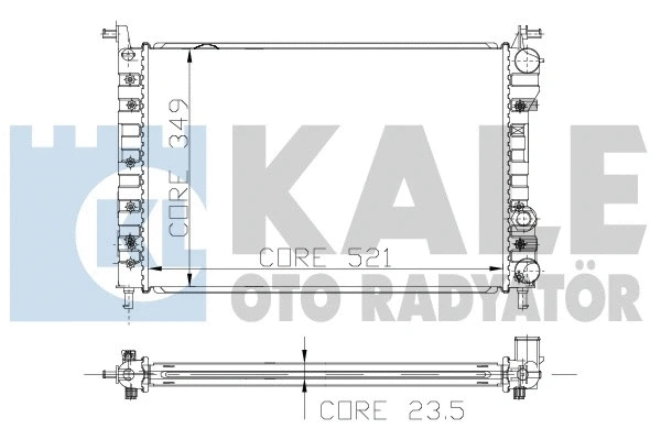Radiator, engine cooling (120500)