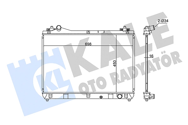 Radiator, engine cooling (348645)