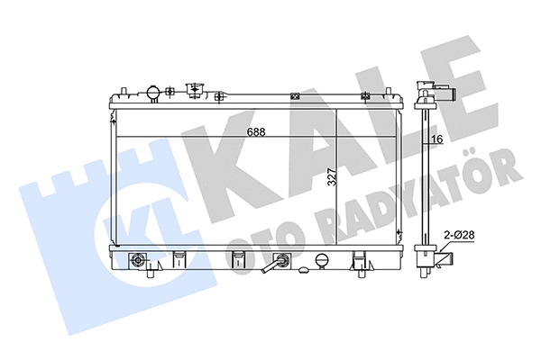 Radiator, engine cooling (348635)