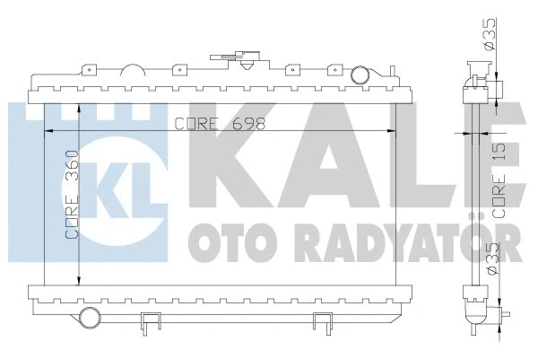 Radiator, engine cooling (363000)