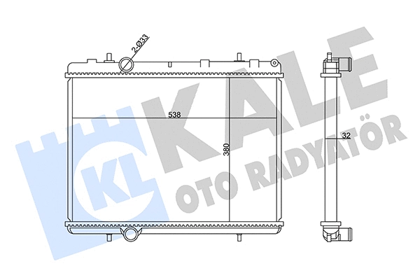 Radiator, engine cooling (358990)