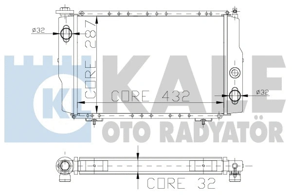 Radiator, engine cooling (129800)