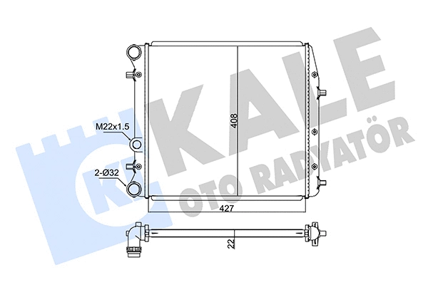 Radiator, engine cooling (347525)