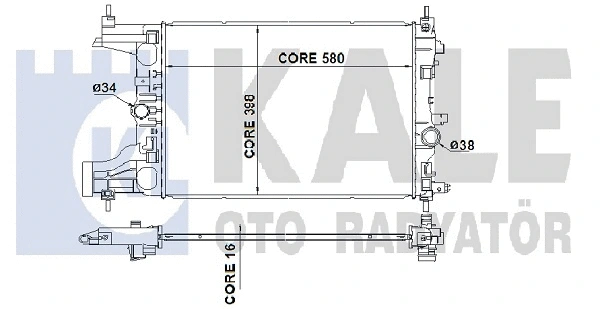 Radiator, engine cooling (349200)