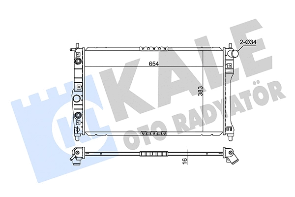 Radiator, engine cooling (345880)