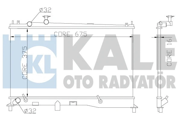 Radiator, engine cooling (360000)