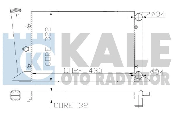 Radiator, engine cooling (138900)