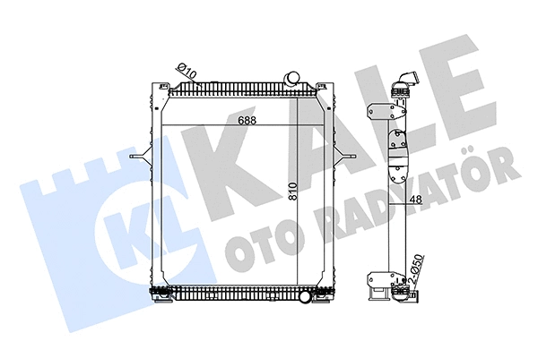 Radiator, engine cooling (350175)