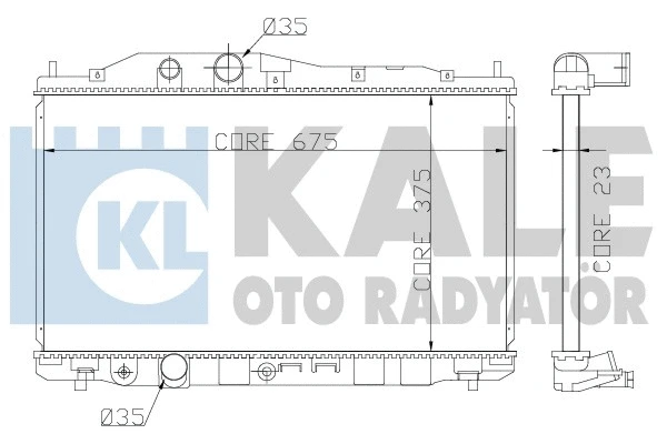 Radiator, engine cooling (357200)