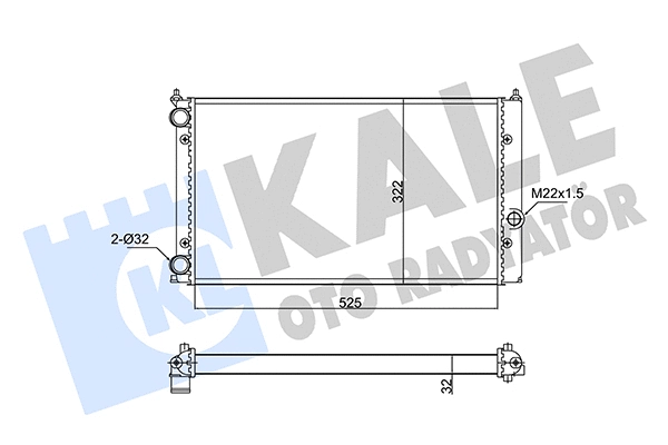 Radiator, engine cooling (348245)