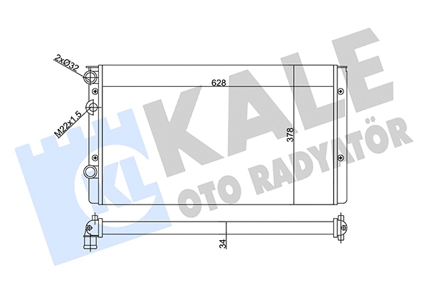 Radiator, engine cooling (356310)