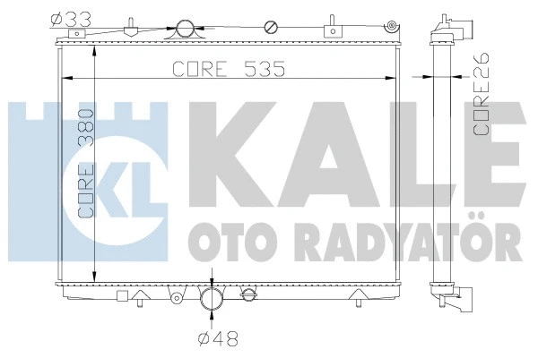 Radiator, engine cooling (364500)