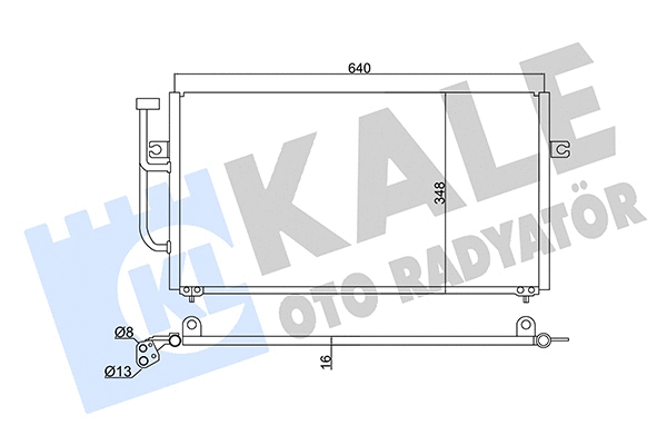 Condenser, air conditioning (345595)