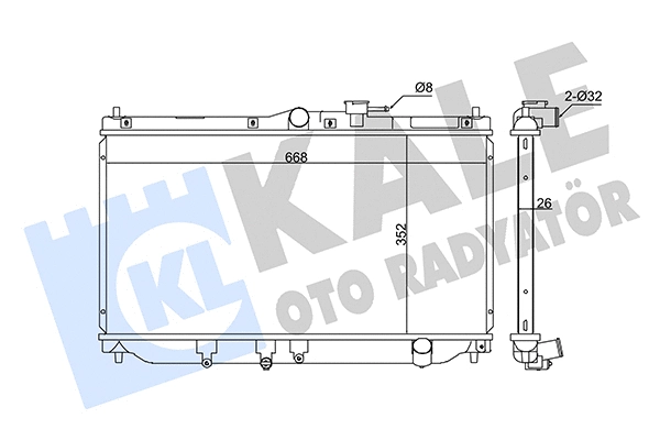 Radiator, engine cooling (347570)