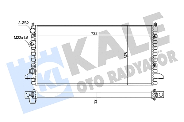 Radiator, engine cooling (348295)
