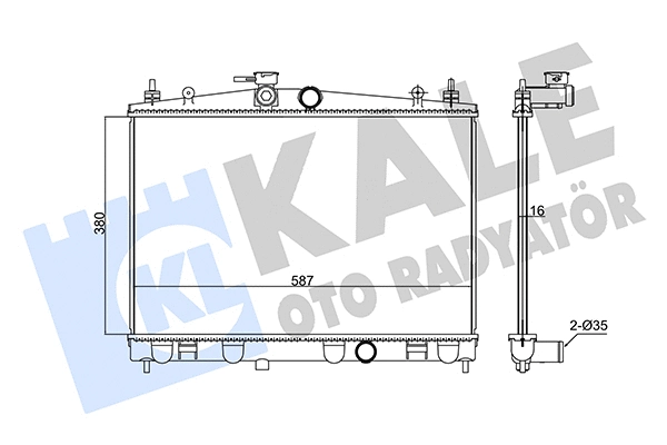 Radiator, engine cooling (348005)
