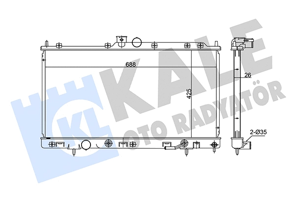 Radiator, engine cooling (347970)