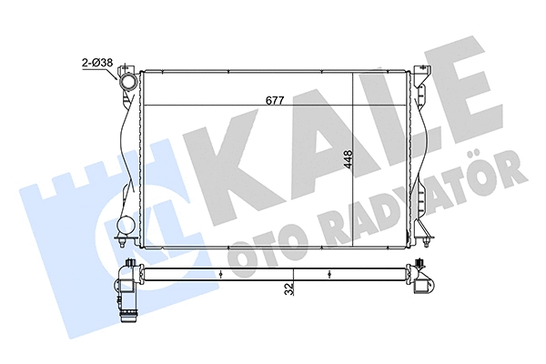 Radiator, engine cooling (348315)
