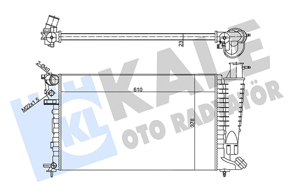 Radiator, engine cooling (356290)