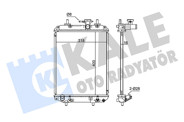 Radiator, engine cooling (348190)