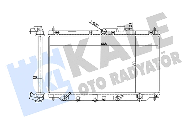 Radiator, engine cooling (358550)