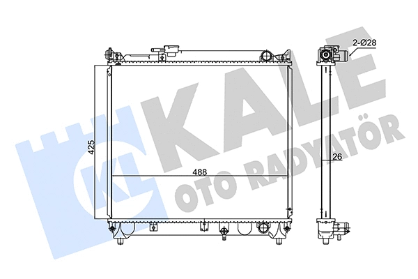 Radiator, engine cooling (348085)