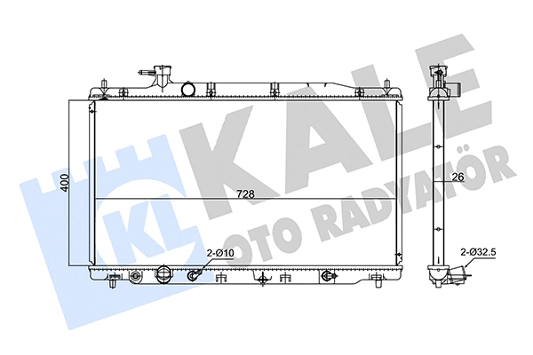 Radiator, engine cooling (347725)
