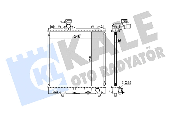 Radiator, engine cooling (348060)