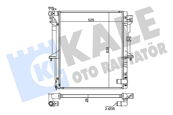 Radiator, engine cooling (347960)