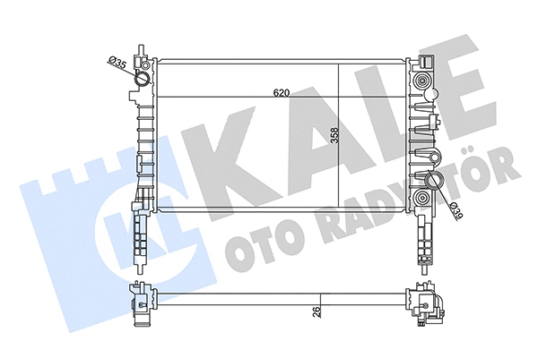 Radiator, engine cooling (358935)