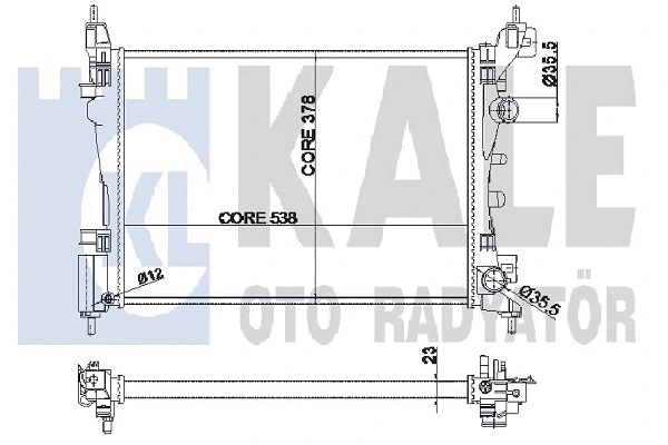 Radiator, engine cooling (352100)
