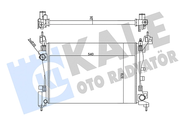 Radiator, engine cooling (356270)