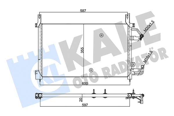 Condenser, air conditioning (350555)