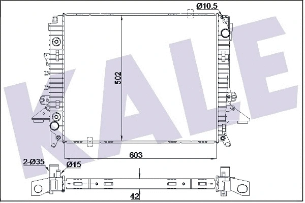Radiator, engine cooling (354975)