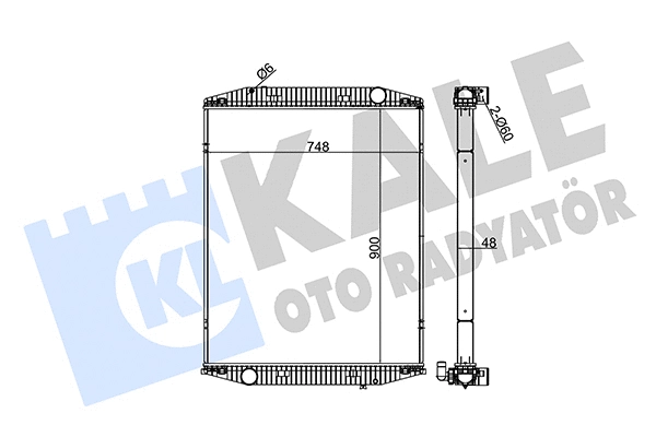 Radiator, engine cooling (350235)