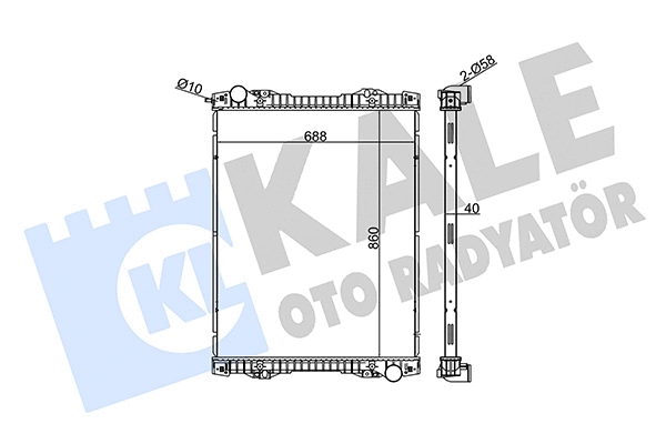 Radiator, engine cooling (349420)