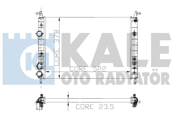 Radiator, engine cooling (142800)