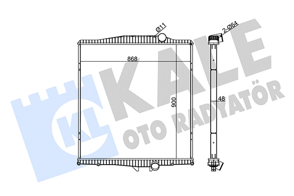 Radiator, engine cooling (349390)