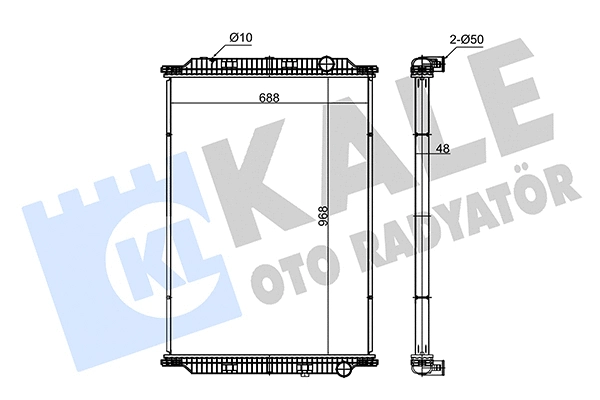 Radiator, engine cooling (349410)