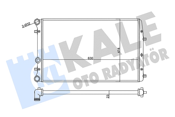 Radiator, engine cooling (356935)