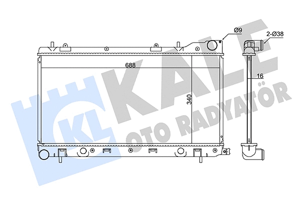 Radiator, engine cooling (346030)