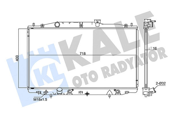 Radiator, engine cooling (347590)