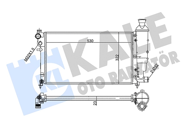 Radiator, engine cooling (351845)