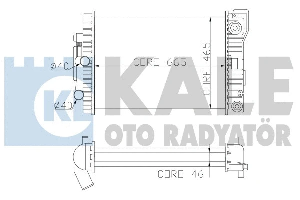 Radiator, engine cooling (351500)