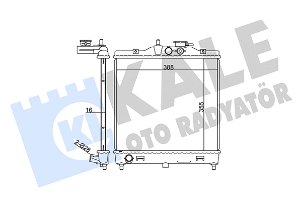 Radiator, engine cooling (370100)