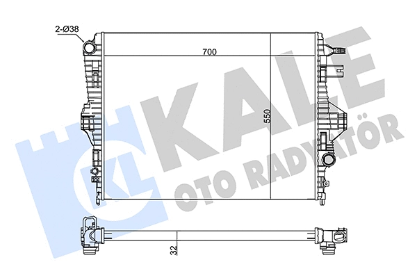Radiator, engine cooling (345870)