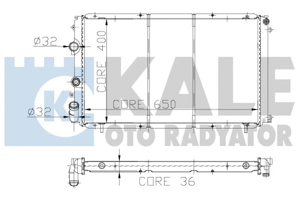 Radiator, engine cooling (109100)