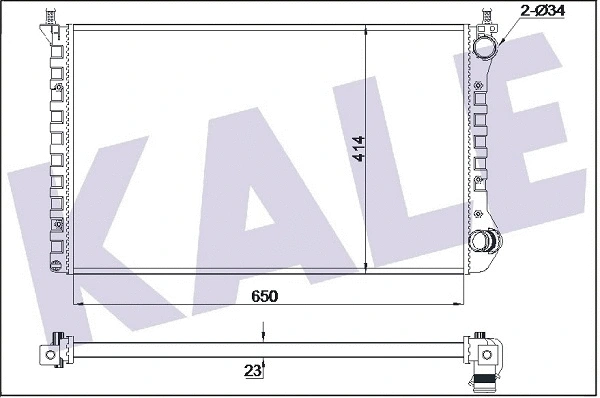 Radiator, engine cooling (346110)
