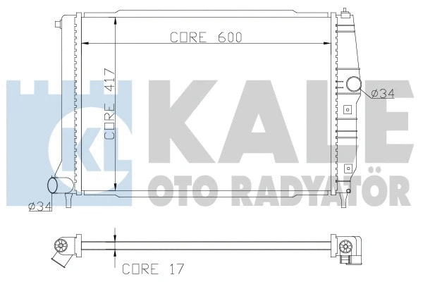 Radiator, engine cooling (372200)