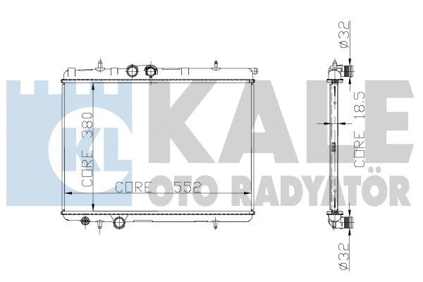 Radiator, engine cooling (224700)